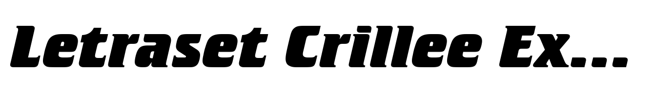 Letraset Crillee Extra Bold Italic